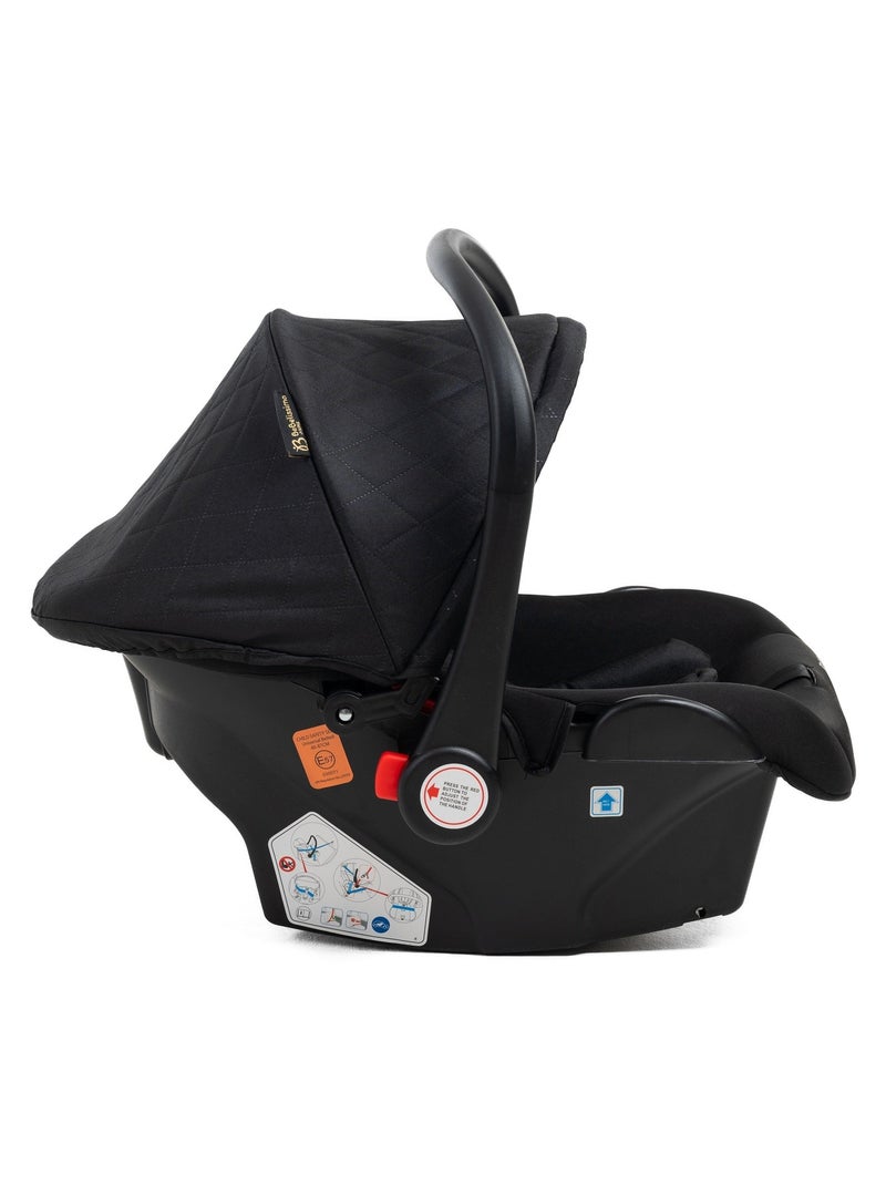 Bebelissimo - poussette combinée trio 3 en 1 - siège auto 0+ iris – base isofix Noir - Kiabi