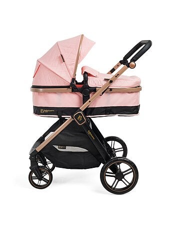 Bebelissimo - poussette combinée trio 3 en 1 - siège auto 0+ iris – base isofix