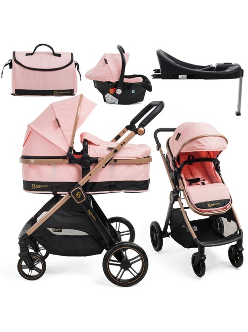 Bebelissimo - poussette combinée trio 3 en 1 - siège auto 0+ iris – base isofix - Kiabi Bebelissimo - poussette combinée trio 3 en 1 - siège auto 0+ iris – base isofix - Kiabi