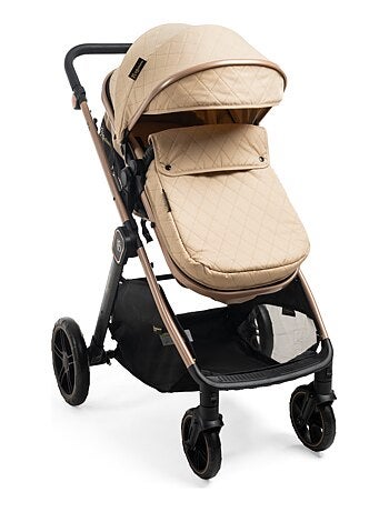 BEBELISSIMO - Poussette combinée trio 3 en 1 - siège auto 0+ IRIS – nacelle - vert