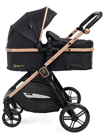BEBELISSIMO - Poussette combinée trio 3 en 1 - siège auto 0+ IRIS – nacelle - vert