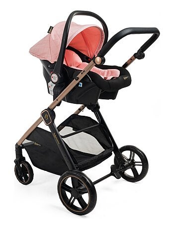 BEBELISSIMO - Poussette combinée trio 3 en 1 - siège auto 0+ IRIS – nacelle - vert