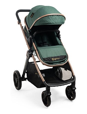BEBELISSIMO - Poussette combinée trio 3 en 1 - siège auto 0+ IRIS – nacelle - vert