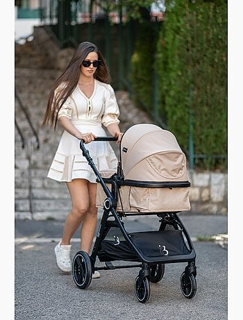 BEBELISSIMO - Poussette combinée trio 3 en 1 - siège auto 0+ Nicea – nacelle