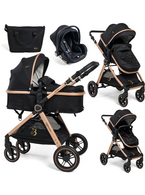 BEBELISSIMO - Poussette combinée trio 3 en 1 - siège auto 0+ Nicea – nacelle - Kiabi