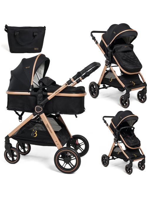 BEBELISSIMO - Poussette combinée trio 3 en 1 - siège auto 0+ Nicea – nacelle - Kiabi