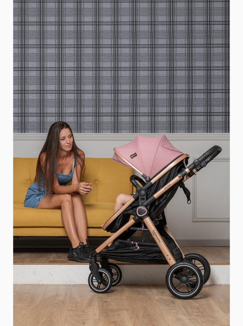 BEBELISSIMO - Poussette combinée trio 3 en 1 - siège auto 0+ Nicea – nacelle Gris - Kiabi