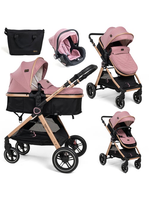 BEBELISSIMO - Poussette combinée trio 3 en 1 - siège auto 0+ Nicea – nacelle - Kiabi