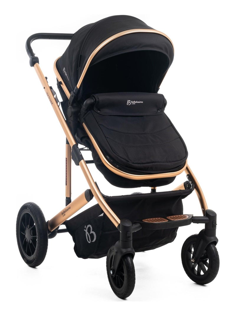 BEBELISSIMO - Poussette combinée trio 3 en 1 - siège auto 0m – jusqu’à 22kg – Victoire I-Size - gold Gold - Kiabi
