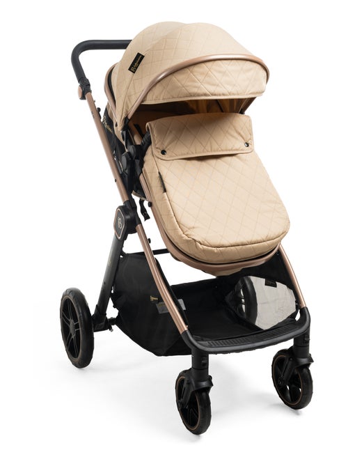 Bebelissimo - Poussette transformable - combinée - 2 en 1 - poids 0-22kg - IRIS- beige - Kiabi