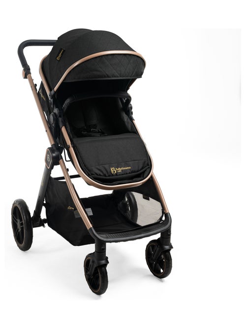 Bebelissimo - Poussette transformable - combinée - 2 en 1 - poids 0-22kg - IRIS- noir - Kiabi