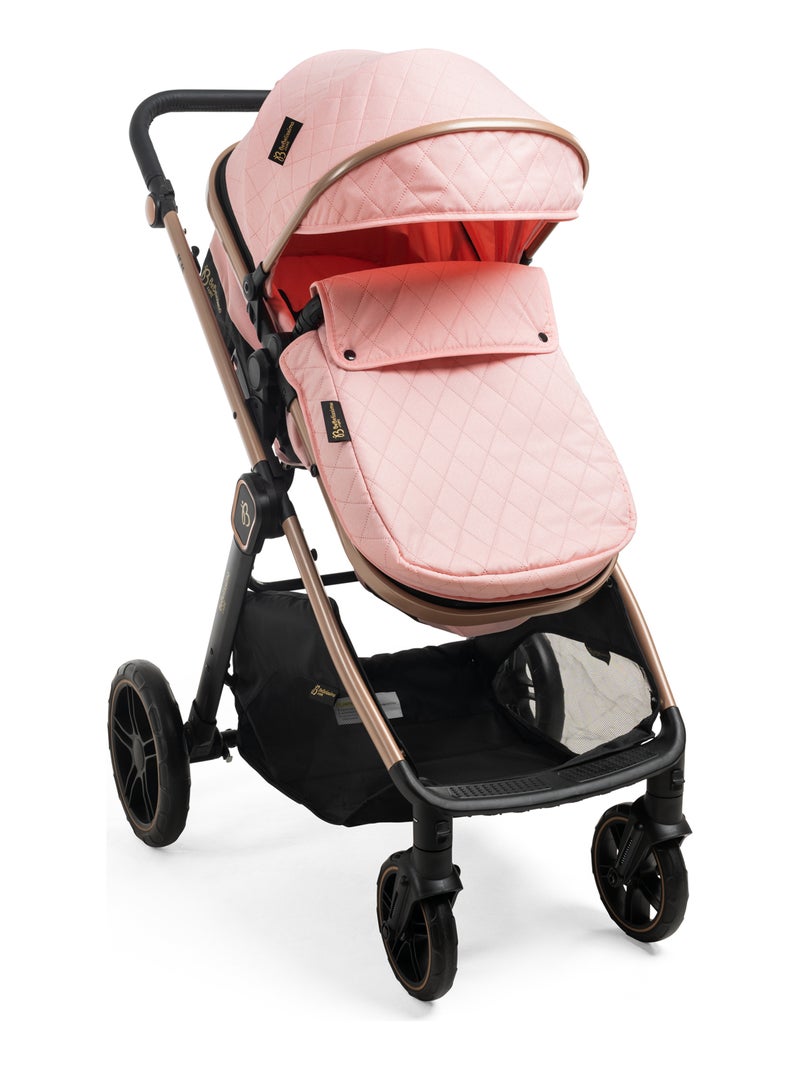 Bebelissimo - Poussette transformable - combinée - 2 en 1 - poids 0-22kg - IRIS Rose - Kiabi