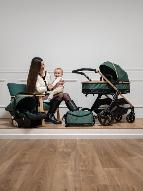 Bebelissimo - Poussette transformable - combinée - 2 en 1 - poids 0-22kg - IRIS - Kiabi Bebelissimo - Poussette transformable - combinée - 2 en 1 - poids 0-22kg - IRIS - Kiabi