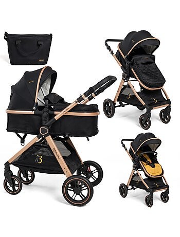 Bebelissimo - Poussette transformable - combinée - 2 en 1 - poids 0-22kg - Nicea