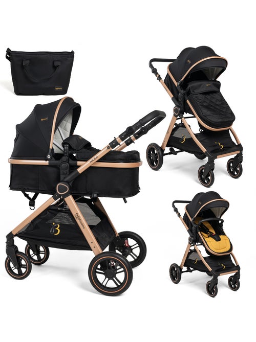 Bebelissimo - Poussette transformable - combinée - 2 en 1 - poids 0-22kg - Nicea - Kiabi Bebelissimo - Poussette transformable - combinée - 2 en 1 - poids 0-22kg - Nicea - Kiabi