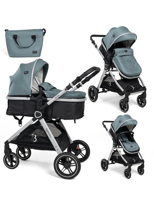 Bebelissimo - Poussette transformable - combinée - 2 en 1 - poids 0-22kg - Nicea - Kiabi Bebelissimo - Poussette transformable - combinée - 2 en 1 - poids 0-22kg - Nicea - Kiabi