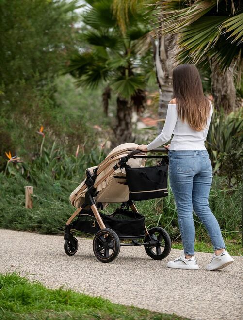 Bebelissimo - Poussette transformable - combinée - convertible - 2 en 1 -poids 0-22kg - NYA - gris - Kiabi