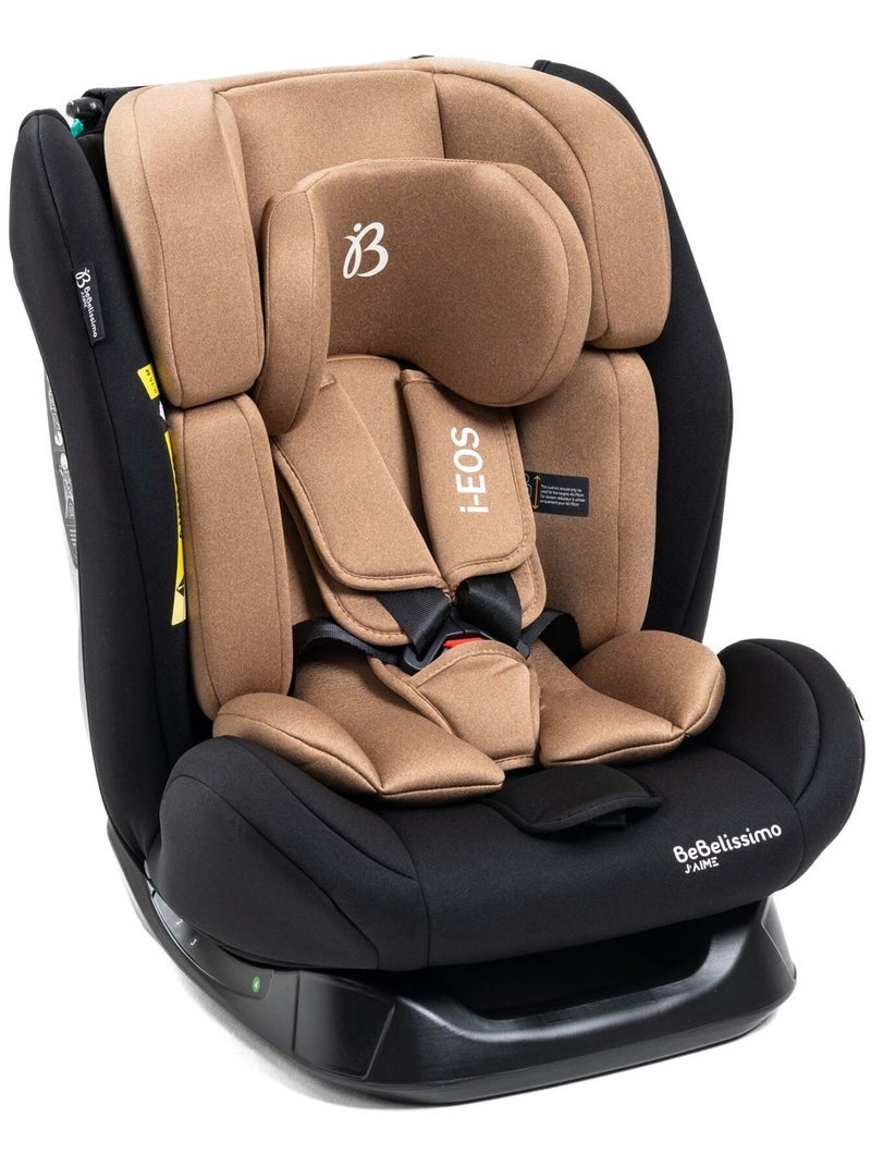 BEBELISSIMO  - Siège auto I-size  - groupe 0+/1/2/3 - (0-36kg) -  Inclinable - 40 -150cm - i-EOS Beige - Kiabi