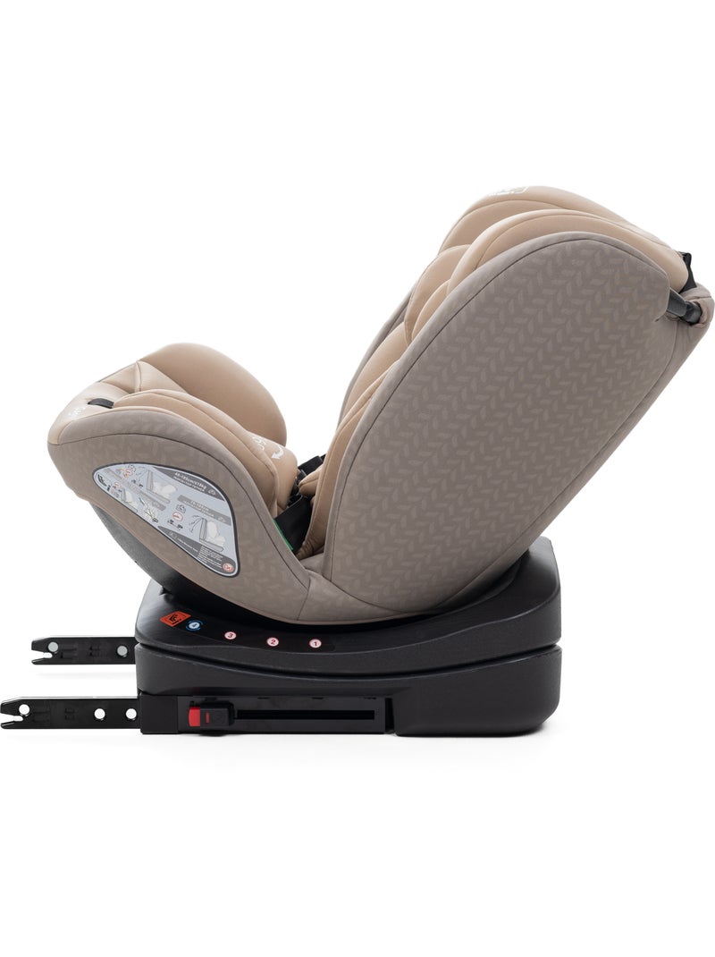 Bebelissimo - siège auto isofix - pivontant 360 ° - 40-150 cm -  0-36kg  i- como Beige - Kiabi