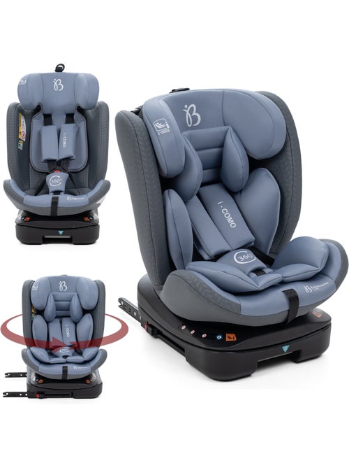 Bebelissimo - siège auto isofix - pivontant 360 ° - 40-150 cm - 0-36kg i- como - Kiabi Bebelissimo - siège auto isofix - pivontant 360 ° - 40-150 cm - 0-36kg i- como - Kiabi