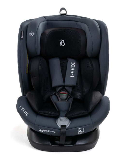 Bebelissimo - Siège auto Isofix - pivontant 360 ° - 40-150 cm -  0-36kg  i- Evol - gris foncé - Kiabi