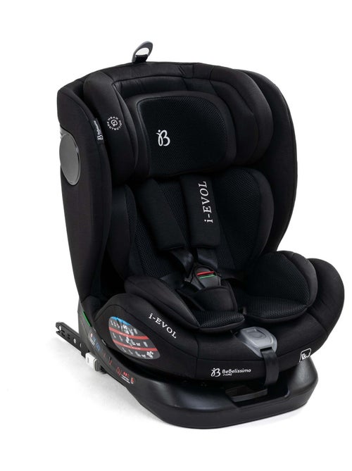 Bebelissimo - Siège auto Isofix - pivontant 360 ° - 40-150 cm -  0-36kg  i- Evol - noir - Kiabi