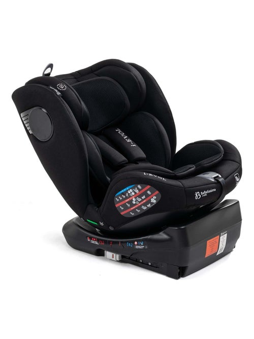 Bebelissimo - Siège auto Isofix - pivontant 360 ° - 40-150 cm -  0-36kg  i- Evol - noir - Kiabi