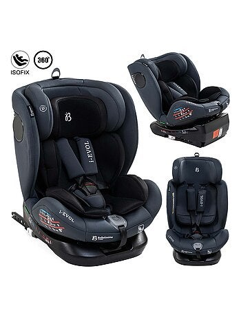 Bebelissimo - siège auto isofix - pivontant 360 ° - 40-150 cm - 0-36kg i- evol