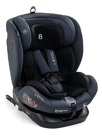 Bebelissimo - siège auto isofix - pivontant 360 ° - 40-150 cm - 0-36kg i- evol