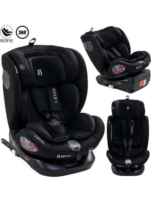 Bebelissimo - Siège auto Isofix - pivontant 360 ° - 40-150 cm -  0-36kg  i- Evol - Kiabi