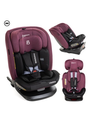 BEBELISSIMO - Siège auto Isofix - pivotant 360 °- groupe 0+/1/2/3 - (0-36kg) - Hellios - bordeaux /n