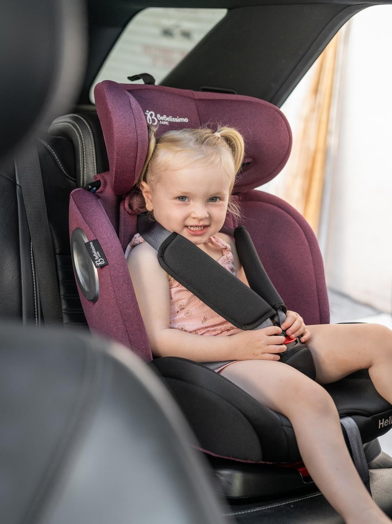 BEBELISSIMO - Siège auto Isofix - pivotant 360 °- groupe 0+/1/2/3 - (0-36kg) - Hellios - bordeaux /n Bordeaux - Kiabi