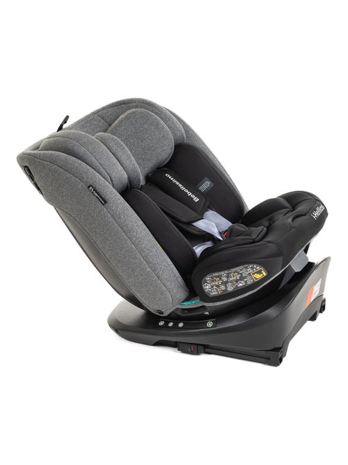 BEBELISSIMO - Siège auto Isofix - pivotant 360 ° - groupe 0+/1/2/3 - (0-36kg) - Hellios - gris / noi - Kiabi