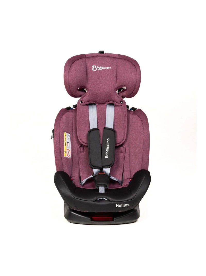 BEBELISSIMO  - Siège auto Isofix - pivotant 360 ° - groupe 0+/1/2/3 - (0-36kg) - Hellios Bordeaux - Kiabi