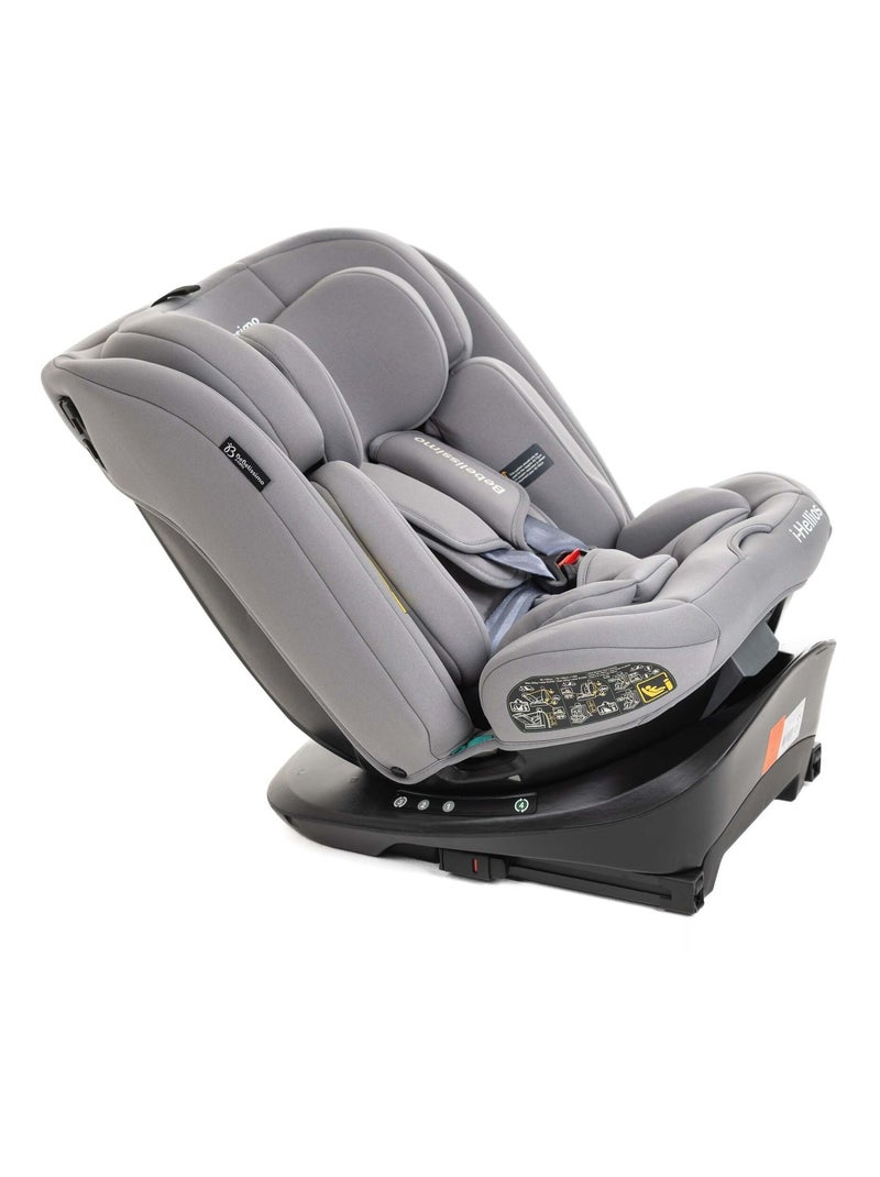 BEBELISSIMO  - Siège auto Isofix - pivotant 360 ° - groupe 0+/1/2/3 - (0-36kg) - Hellios Gris - Kiabi
