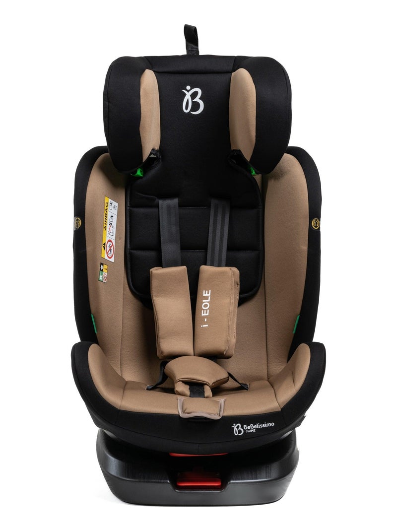 BEBELISSIMO - Siège auto Isofix - pivotant 360 ° - groupe 0+/1/2/3 - (0-36kg) - i-EOLE Beige - Kiabi