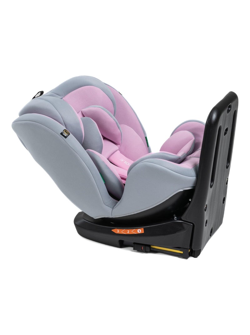 BEBELISSIMO - Siège auto Isofix - pivotant 360 ° - groupe 0+/1/2/3 - (0-36kg) - i-EOLE Rose - Kiabi