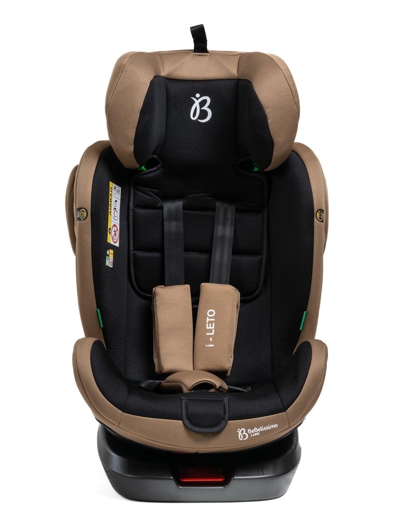 BEBELISSIMO - Siège auto Isofix - pivotant 360 ° - groupe 0+/1/2/3 - (0-36kg) - i-Leto Beige - Kiabi