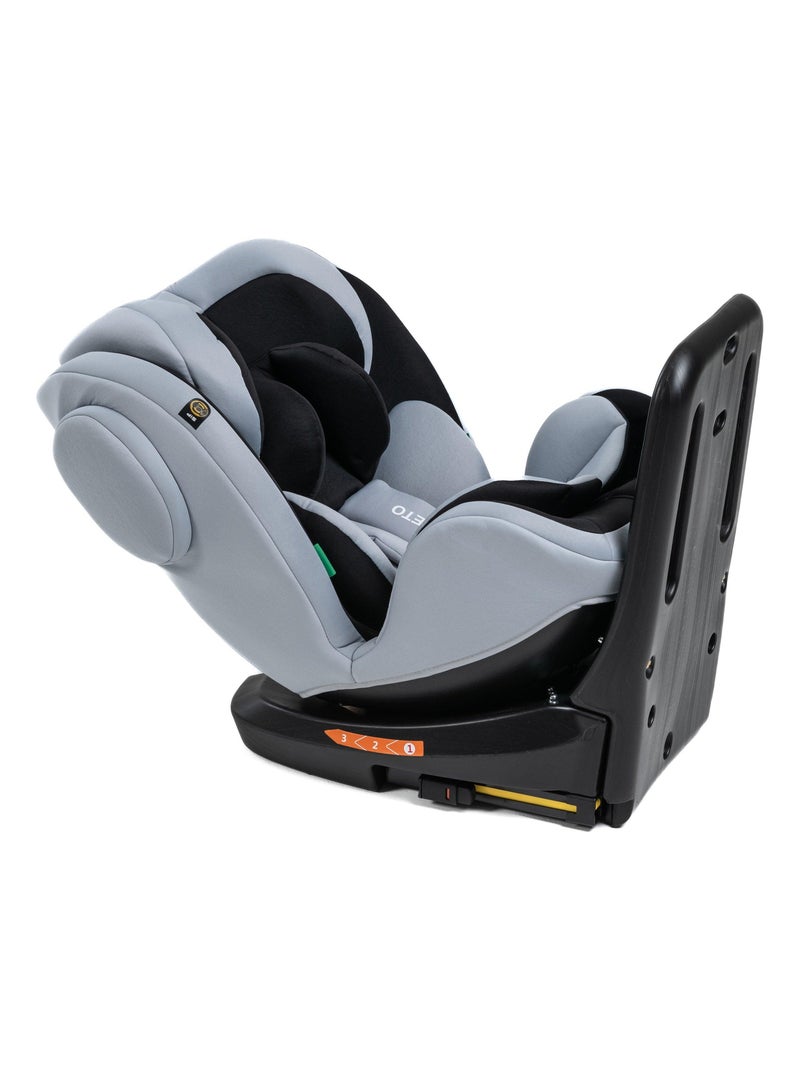BEBELISSIMO - Siège auto Isofix - pivotant 360 ° - groupe 0+/1/2/3 - (0-36kg) - i-Leto gris anthracite - Kiabi