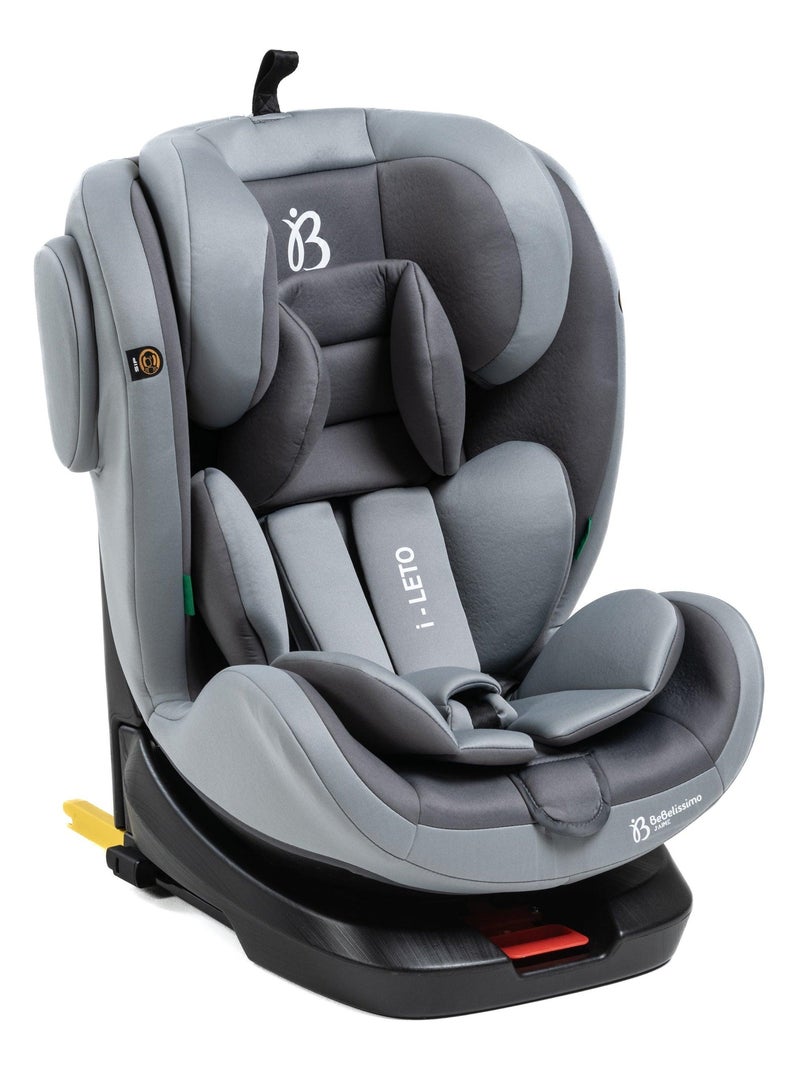 BEBELISSIMO - Siège auto Isofix - pivotant 360 ° - groupe 0+/1/2/3 - (0-36kg) - i-Leto Gris - Kiabi