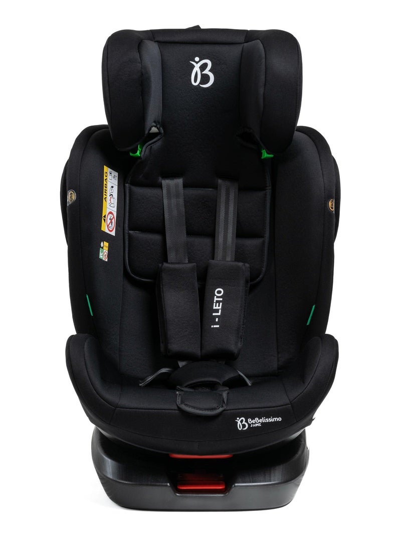 BEBELISSIMO - Siège auto Isofix - pivotant 360 ° - groupe 0+/1/2/3 - (0-36kg) - i-Leto Noir - Kiabi