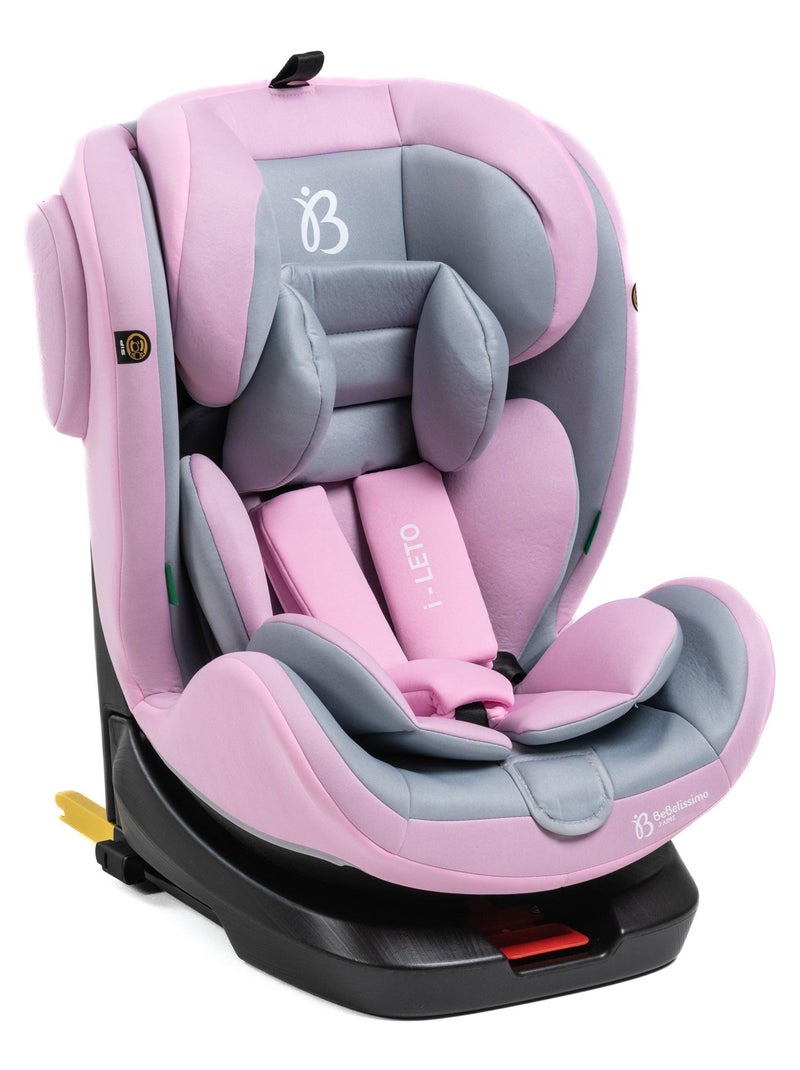 BEBELISSIMO - Siège auto Isofix - pivotant 360 ° - groupe 0+/1/2/3 - (0-36kg) - i-Leto Rose - Kiabi