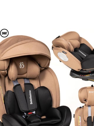 BEBELISSIMO - Siège auto Isofix - pivotant 360 ° - groupe 0+/1/2/3 - (0-36kg)- Hellios Plus - beige