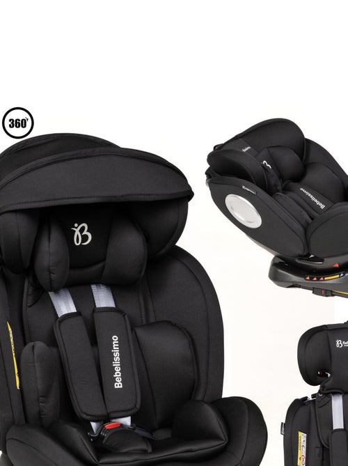 BEBELISSIMO - Siège auto Isofix - pivotant 360 ° - groupe 0+/1/2/3 - (0-36kg)- Hellios Plus - noir / - Kiabi