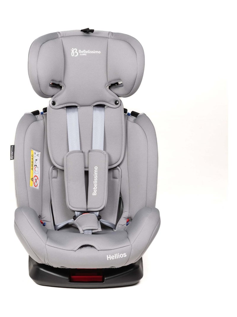 BEBELISSIMO - Siège auto Isofix - pivotant 360 ° - groupe 0+/1/2/3 - (0-36kg)- Hellios Plus Gris Argenté - Kiabi