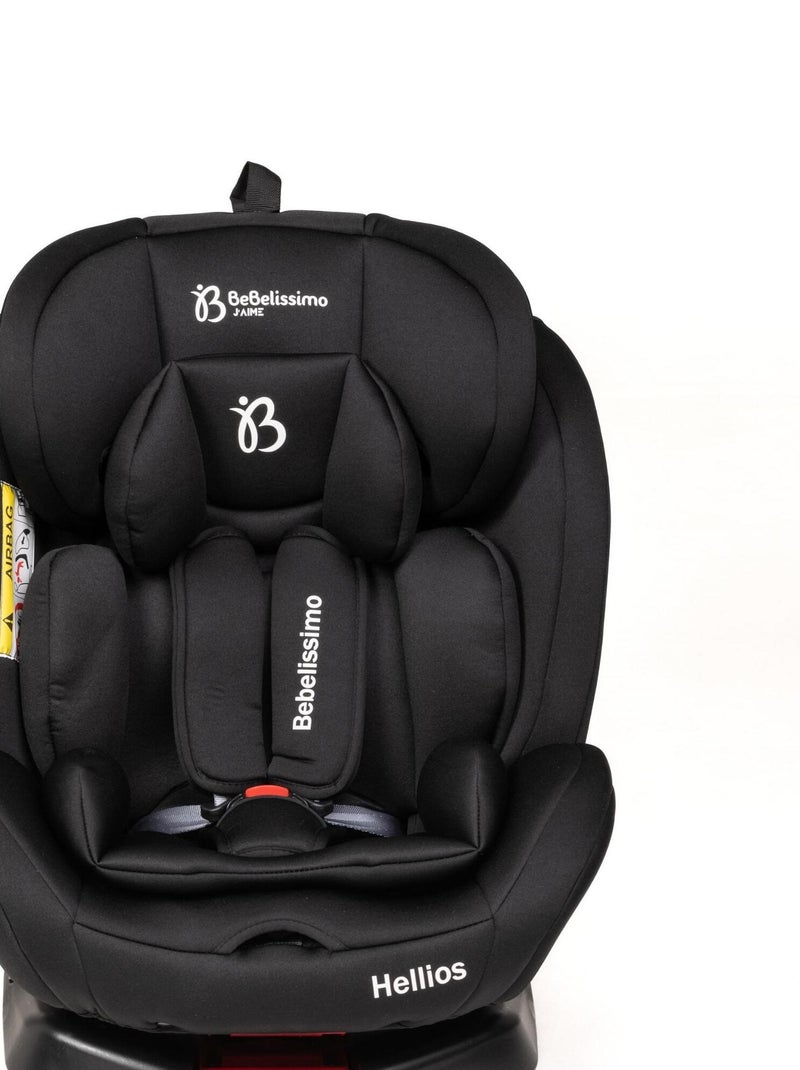 BEBELISSIMO - Siège auto Isofix - pivotant 360 ° - groupe 0+/1/2/3 - (0-36kg)- Hellios Plus Noir - Kiabi