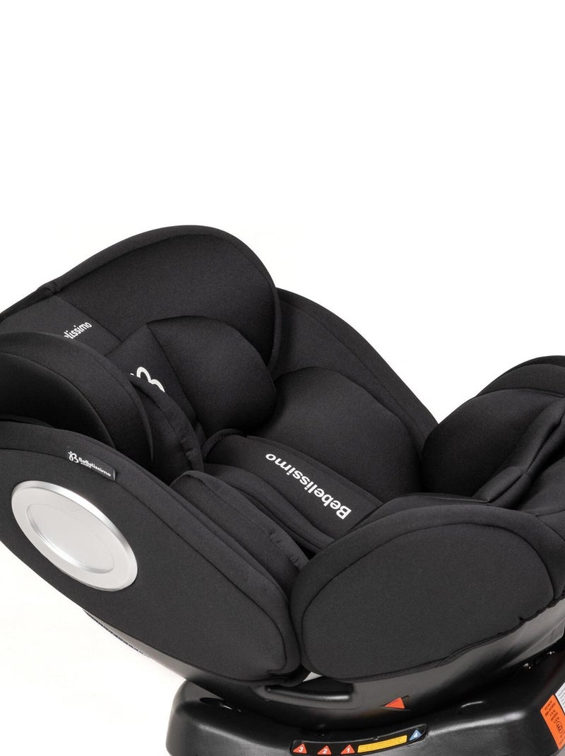 BEBELISSIMO - Siège auto Isofix - pivotant 360 ° - groupe 0+/1/2/3 - (0-36kg)- Hellios Plus Noir - Kiabi