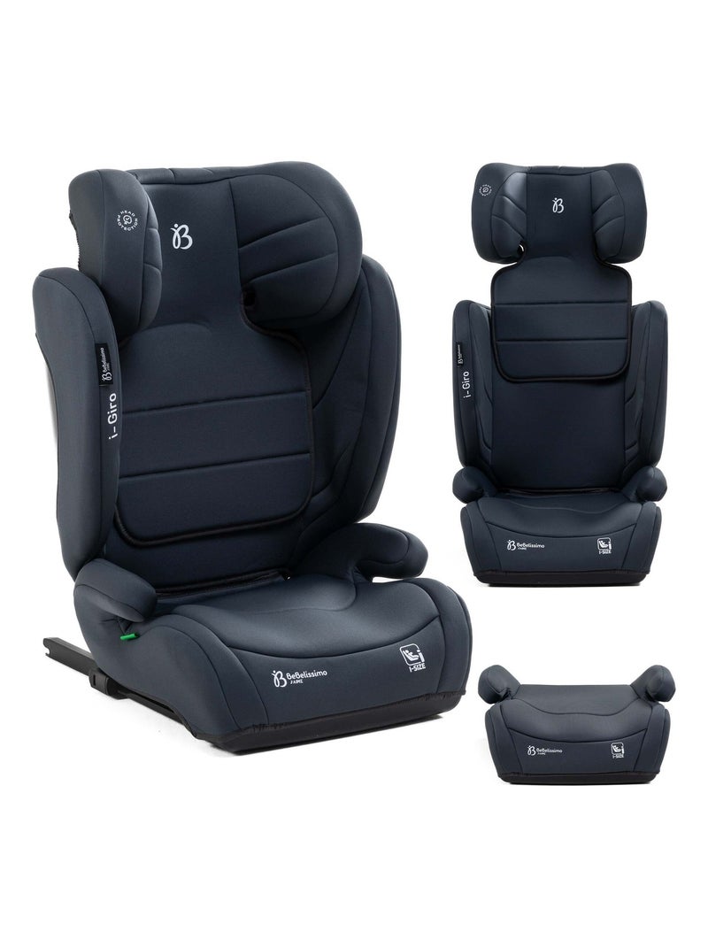 BEBELISSIMO  - Siège auto Isofix - rehausseur I-size  - 100 -150cm - i- Giro gris anthracite - Kiabi