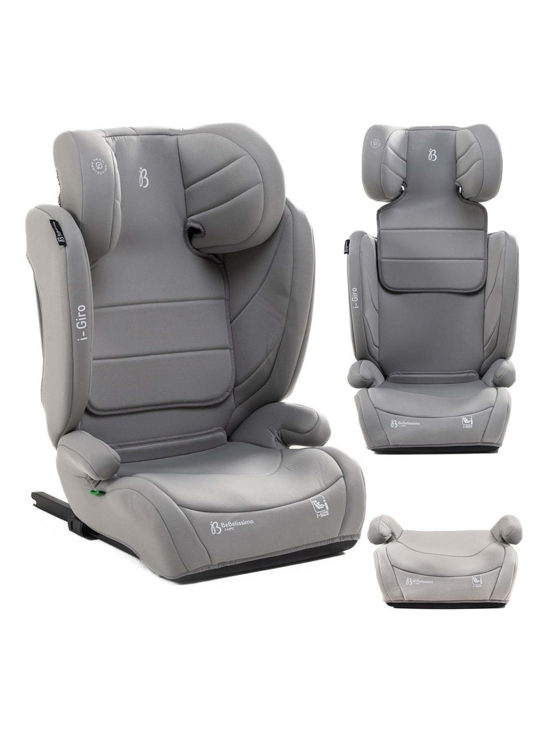 BEBELISSIMO  - Siège auto Isofix - rehausseur I-size  - 100 -150cm - i- Giro Gris Argenté - Kiabi
