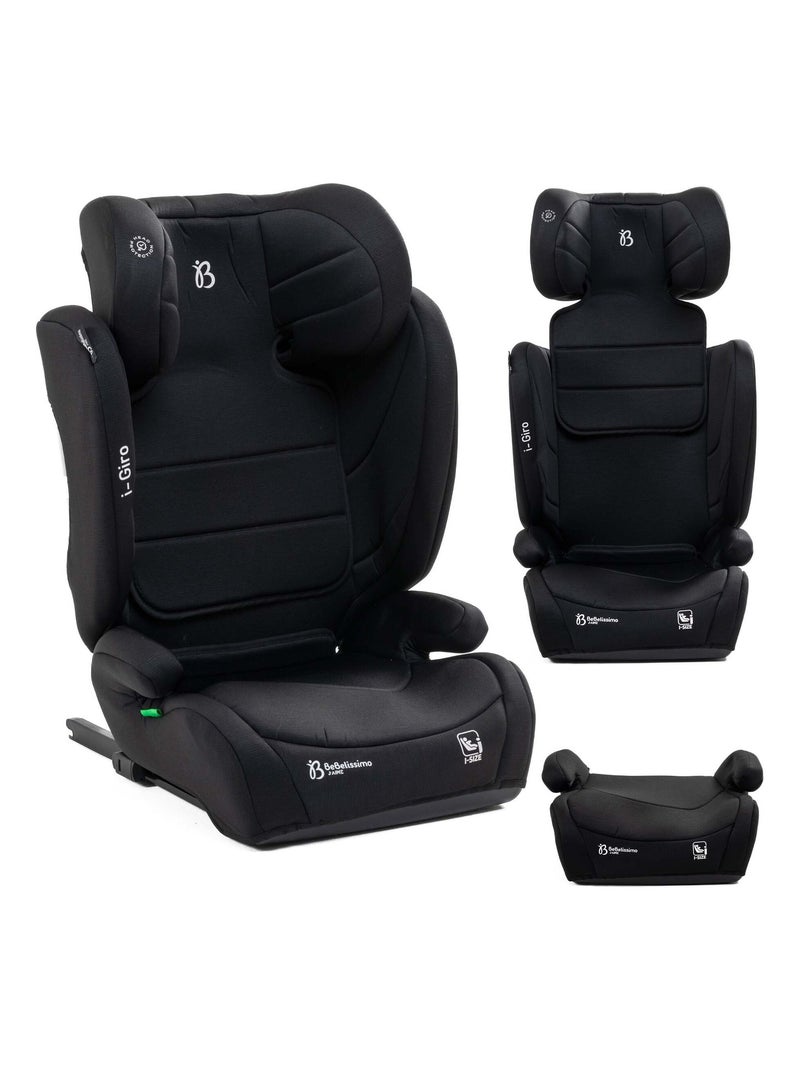 BEBELISSIMO  - Siège auto Isofix - rehausseur I-size  - 100 -150cm - i- Giro Noir - Kiabi